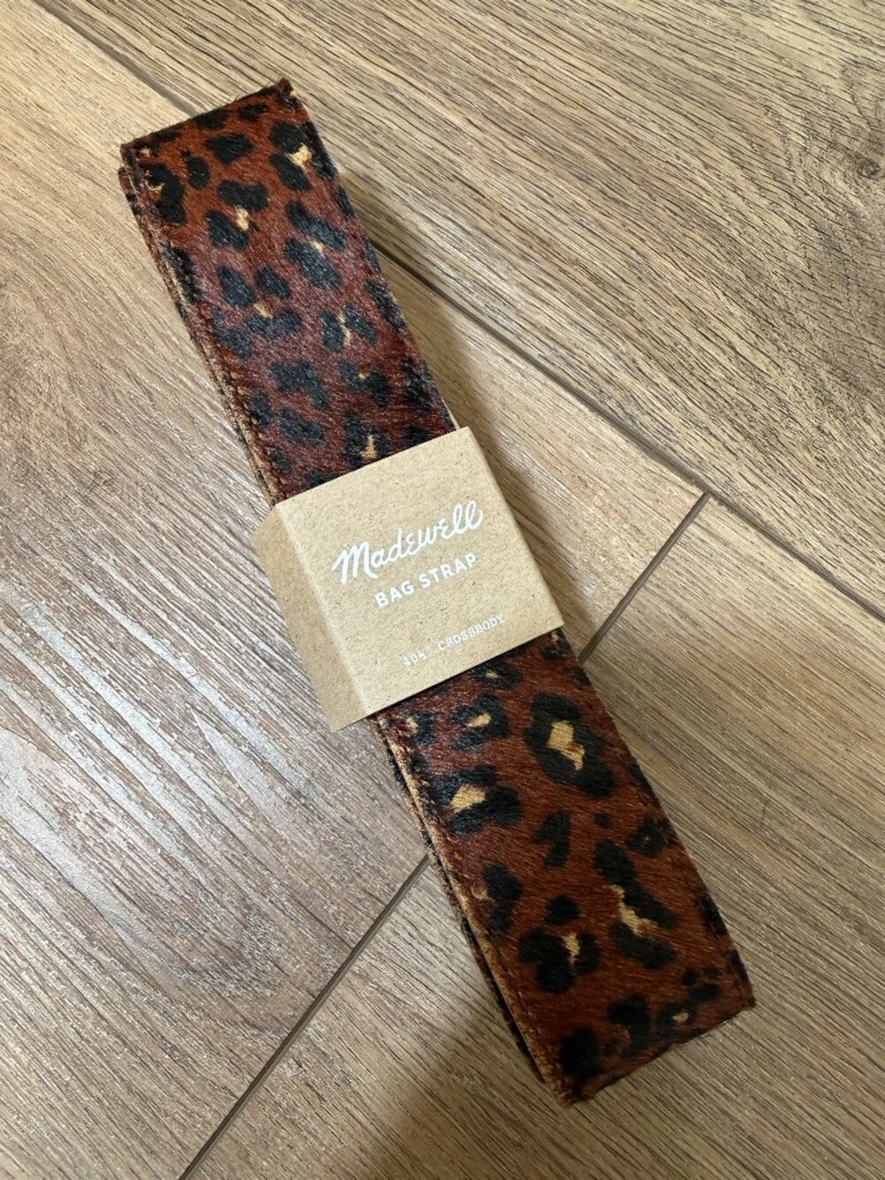Madewell Leopard shoulder strap